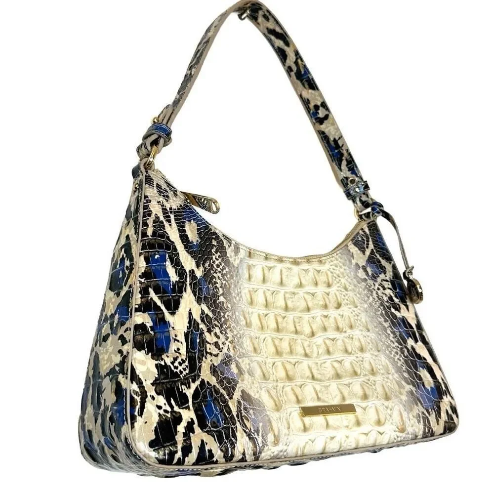 Brahmin croc embossed
